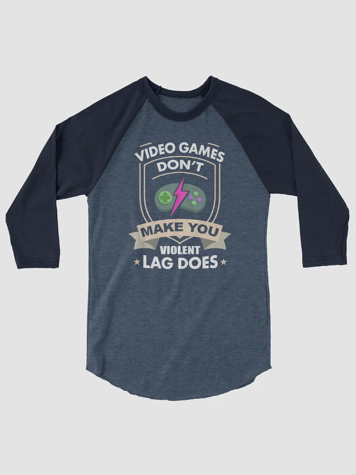 Video Games dont Make you ~Tultex Fine Jersey Raglan Tee product image (1)