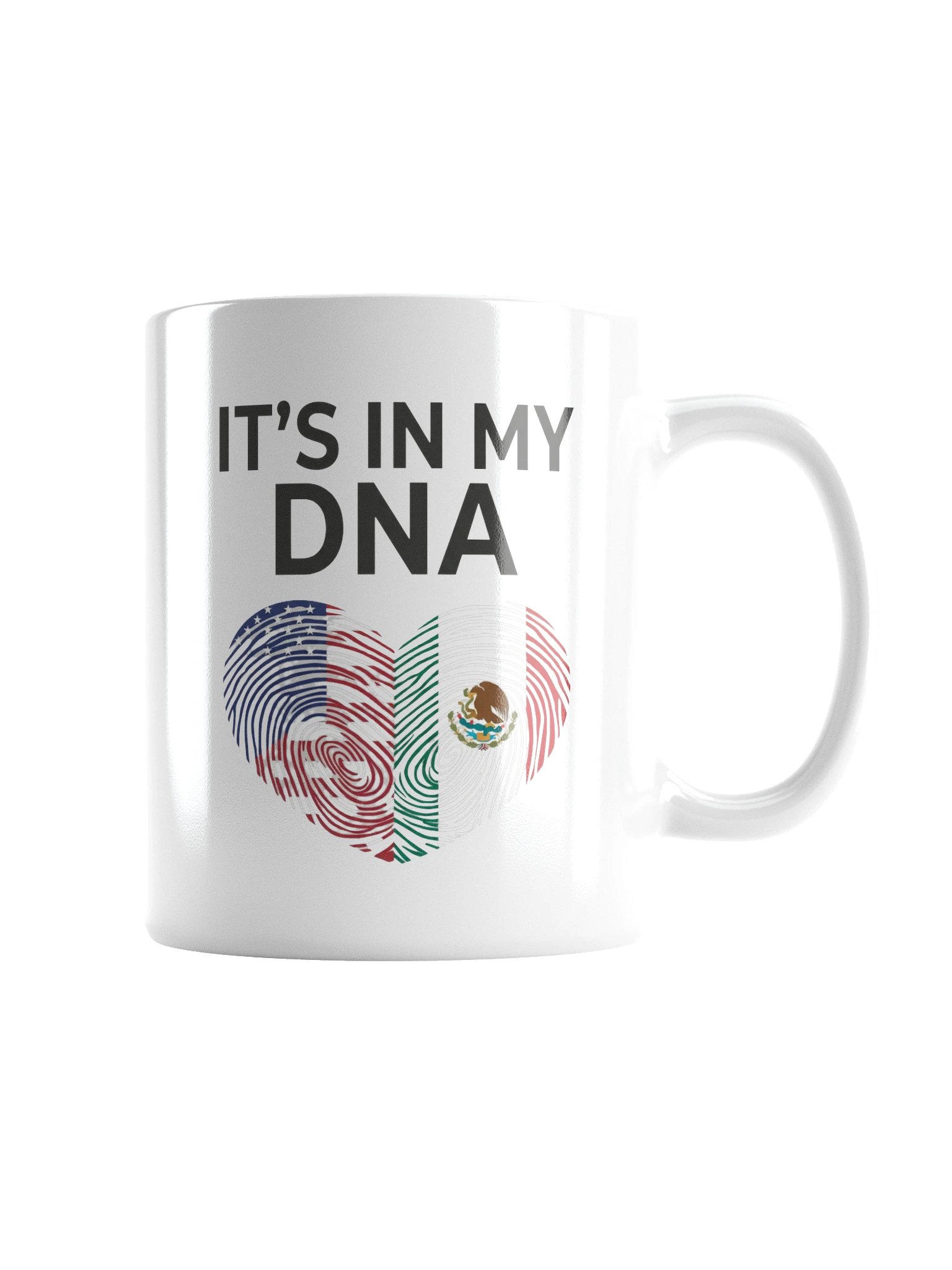 American Mexican Heritage DNA Heart Pride Flag Tee product image (3)