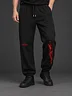 BLAVK NOCTURNE Angel Graphic Joggers — Black / Red