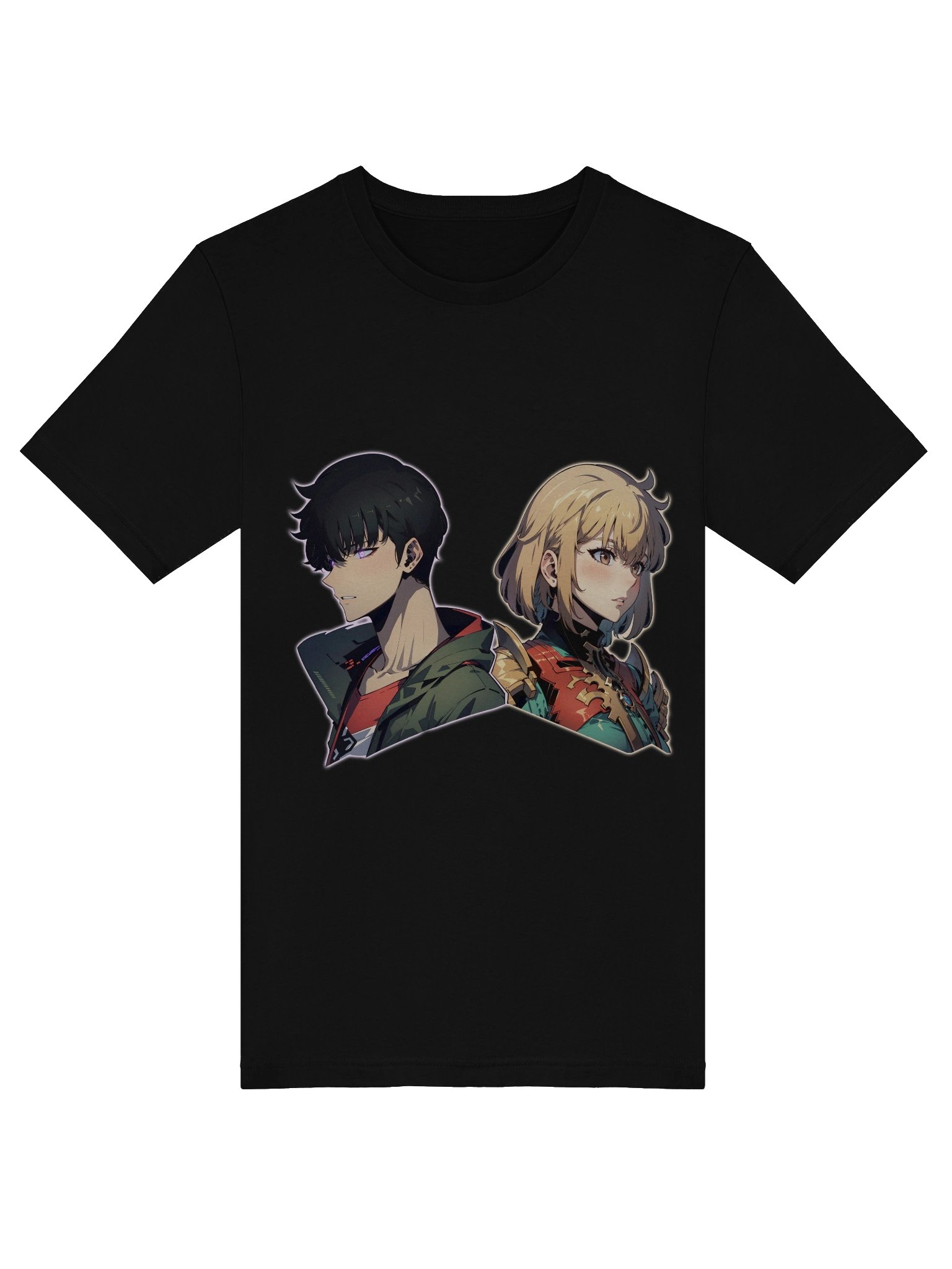 Shadow Monarch & Radiant Blade Duo Anime Streetwear Tee product image (7)