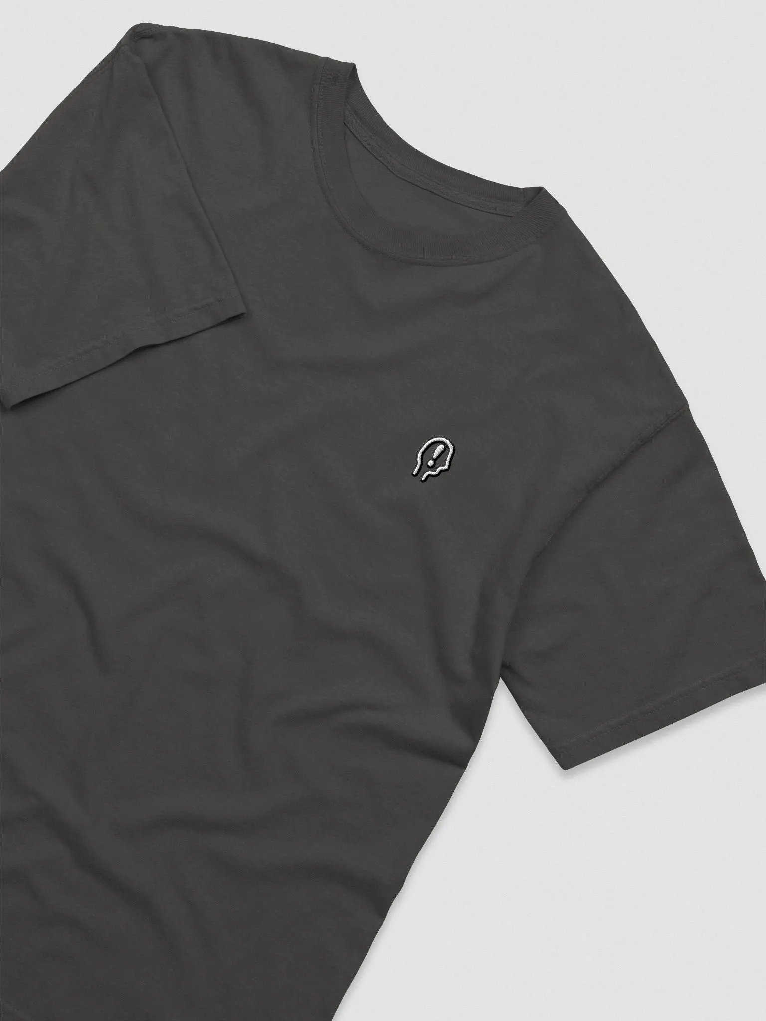 EXCLAIMING MENTALLY (L.C., lined design) embroidered garment dyed tee product image (51)