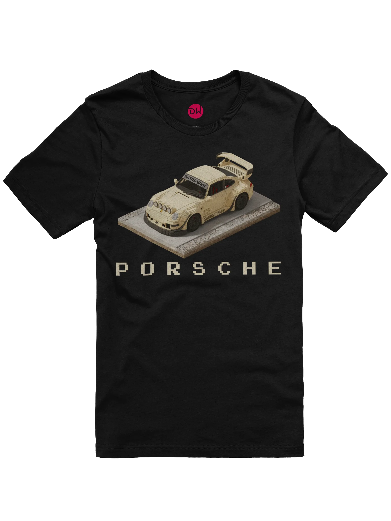 Sandstorm Beige Porsche 993 RWB "Sandstorm" Rauh-Welt Begriff Shirt (Pixel, Retro, Minecraft) product image (1)