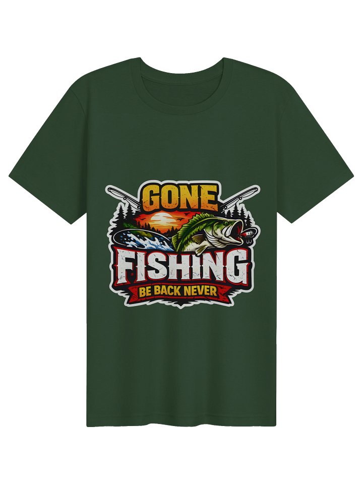 Gone Fishing Sunset Tee product image (1)