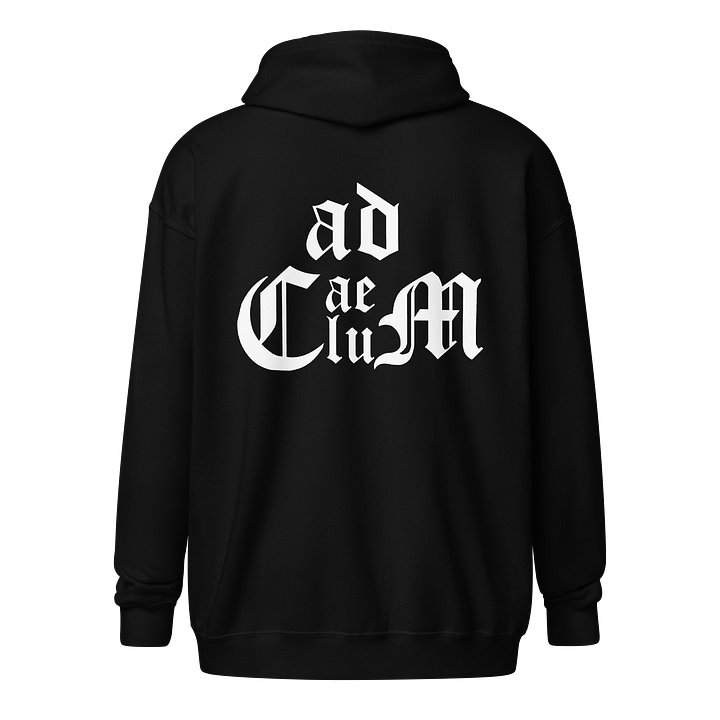 Generic Logo Zip Hoodie (White Logo) product image (1)