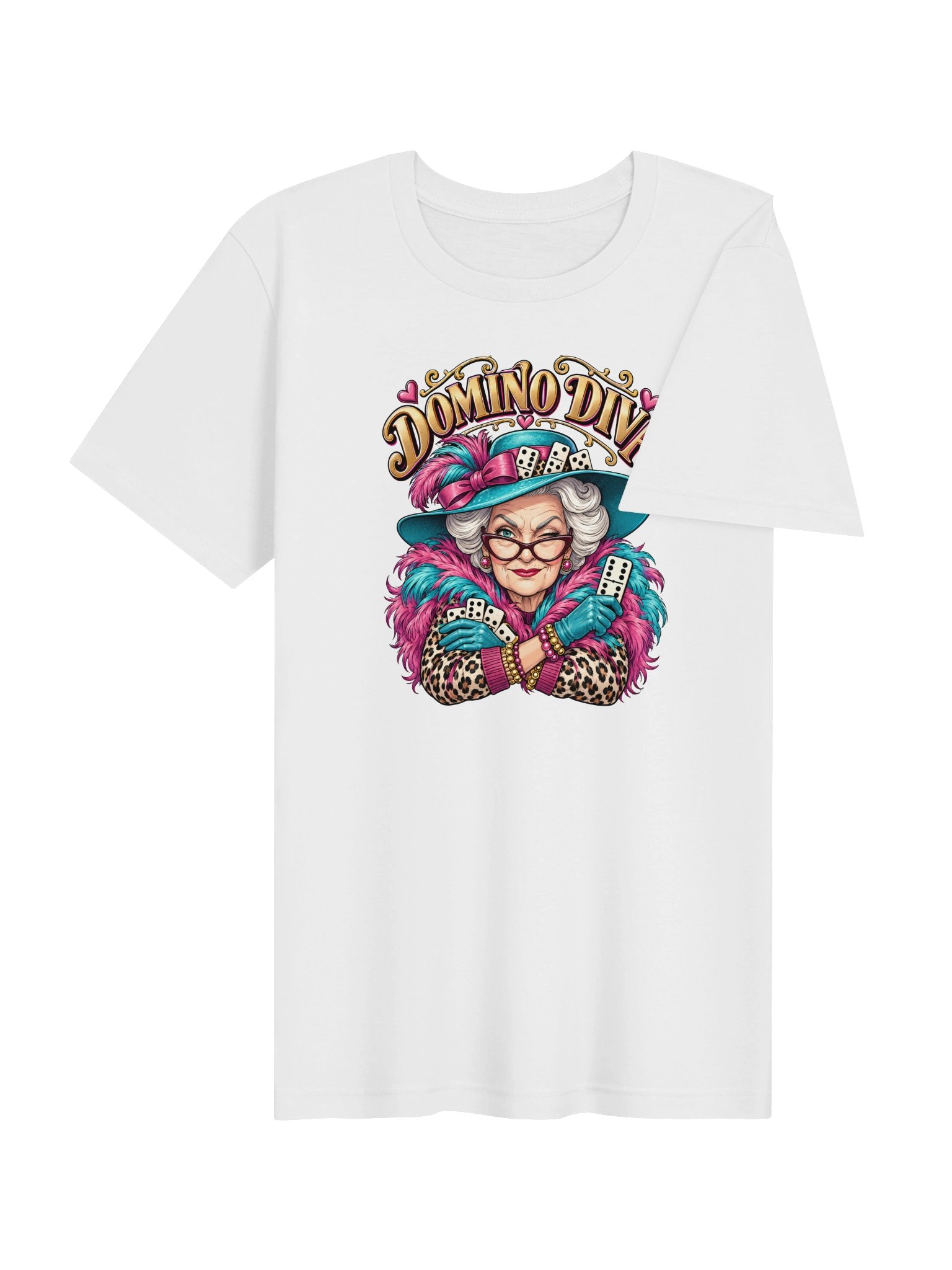 Domino Diva T-Shirt | Fun Domino Player & Game Night Tee product image (4)