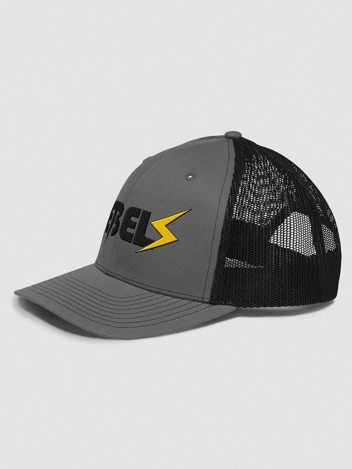 Trucker Hat | Gray / with black and yellow product image (2)