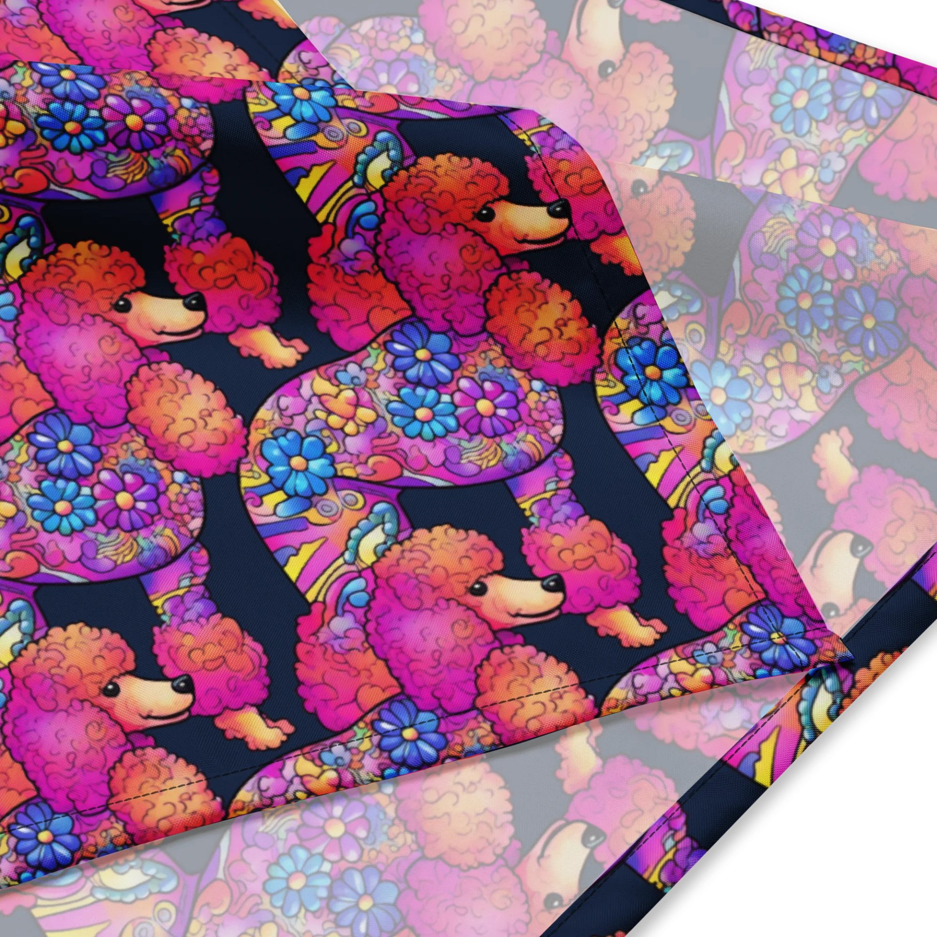 Flower Power Poodle #1 - Bandana product image (3)