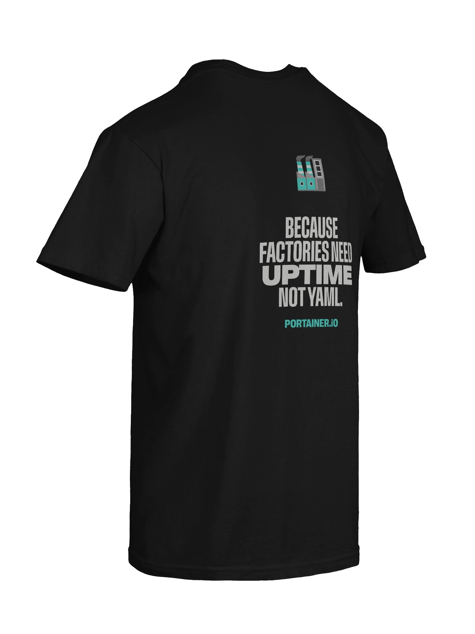 Industrial and IoT Tshirt Black - Because factories need uptime, not YAML product image (10)