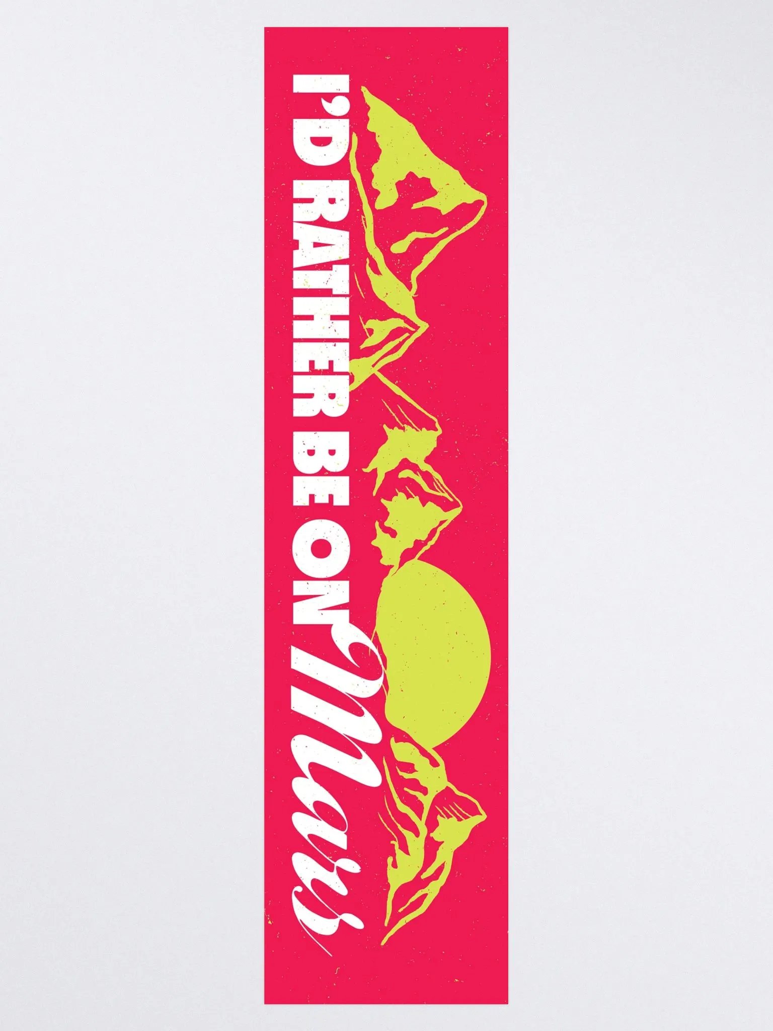 Rather Be On Mars Kiss Cut Bumper Sticker product image (3)