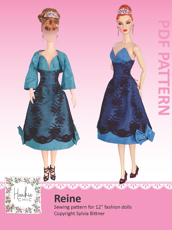 Reine sewing pattern for 12" fashion dolls product image (1)