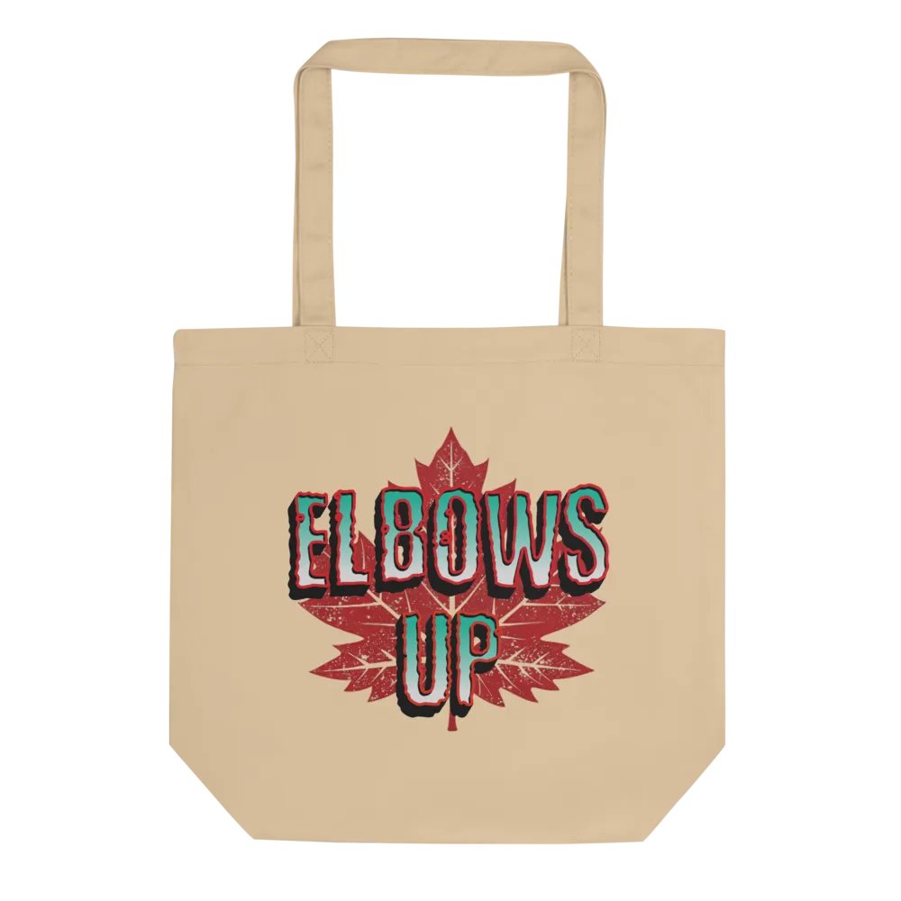 Elbows Up Maple Leaf Eco Tote Bag product image (1)