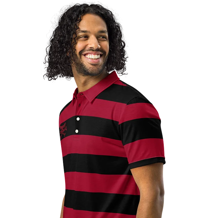 Red, Blaque and White Kat Skull Polo product image (2)