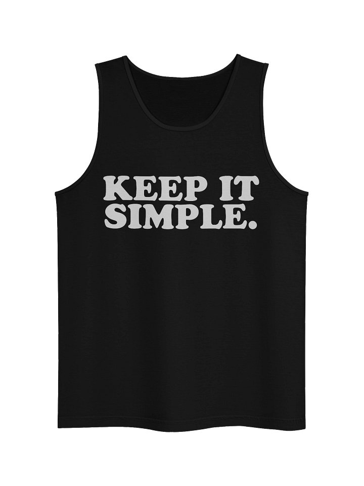 Keep it simple Typography Tank product image (1)