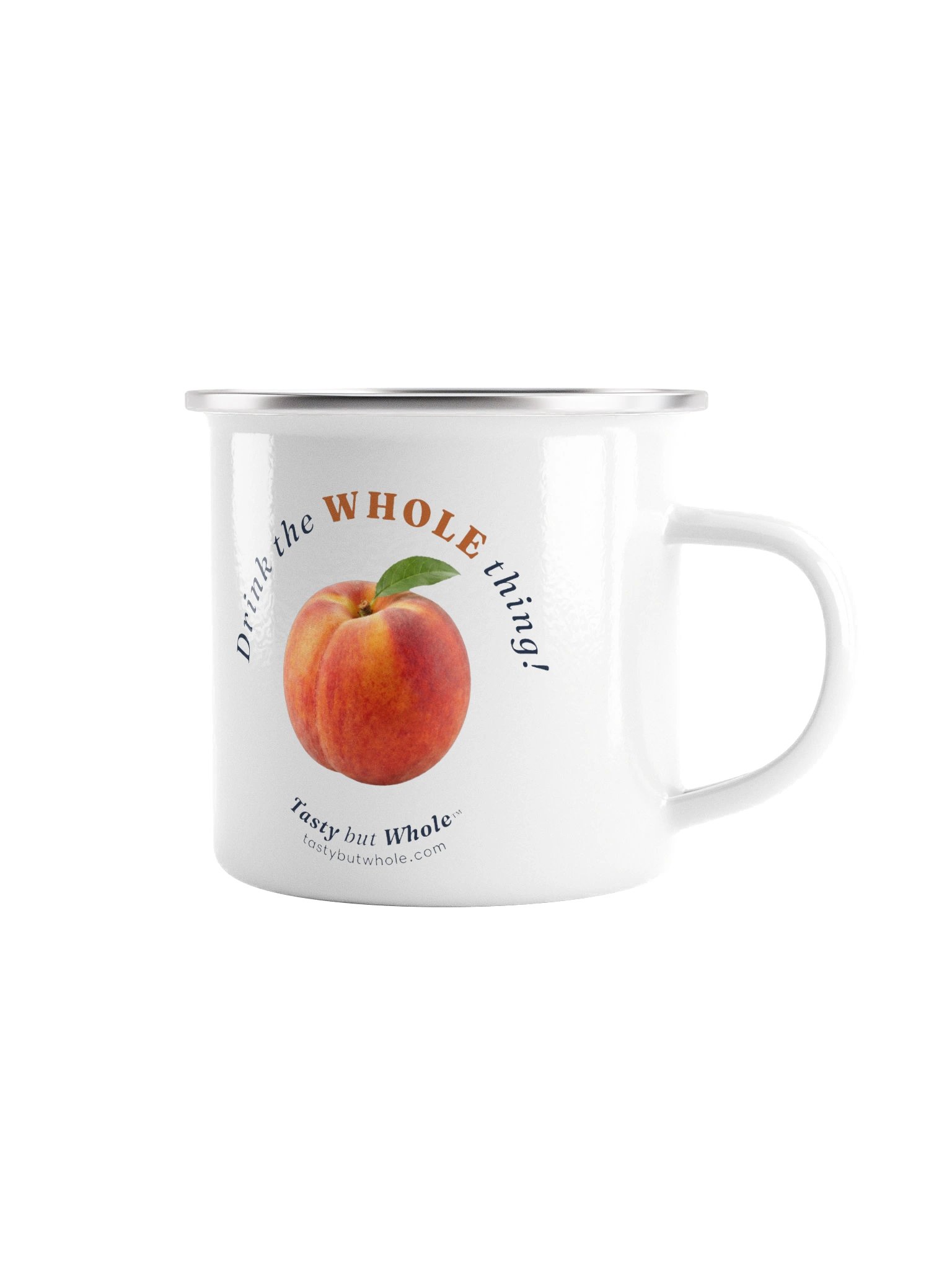 Drink the Whole Thing Enamel Mug product image (1)