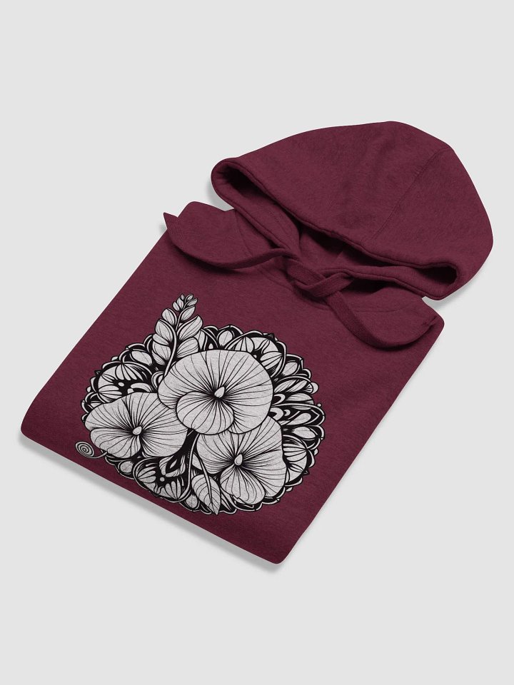 Cotton Heritage Unisex Premium Hoodie | AI-Designed Flower Mandala Motif product image (1)