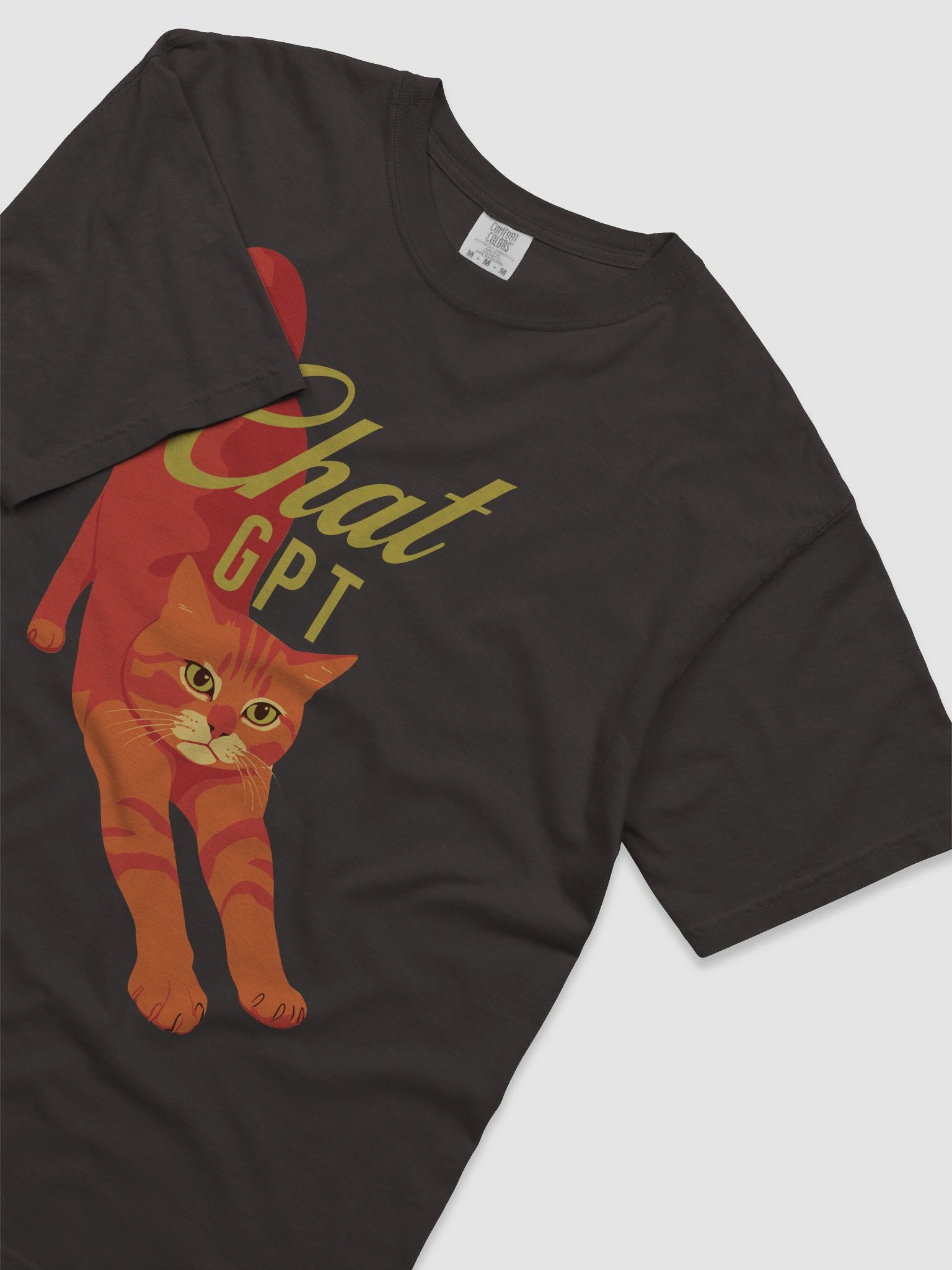 Chat GPT ginger cat T-Shirt product image (3)
