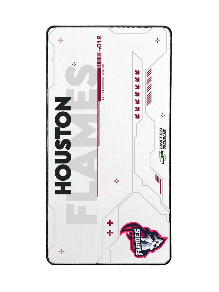 Houston Flames White Desk Mat product image (2)