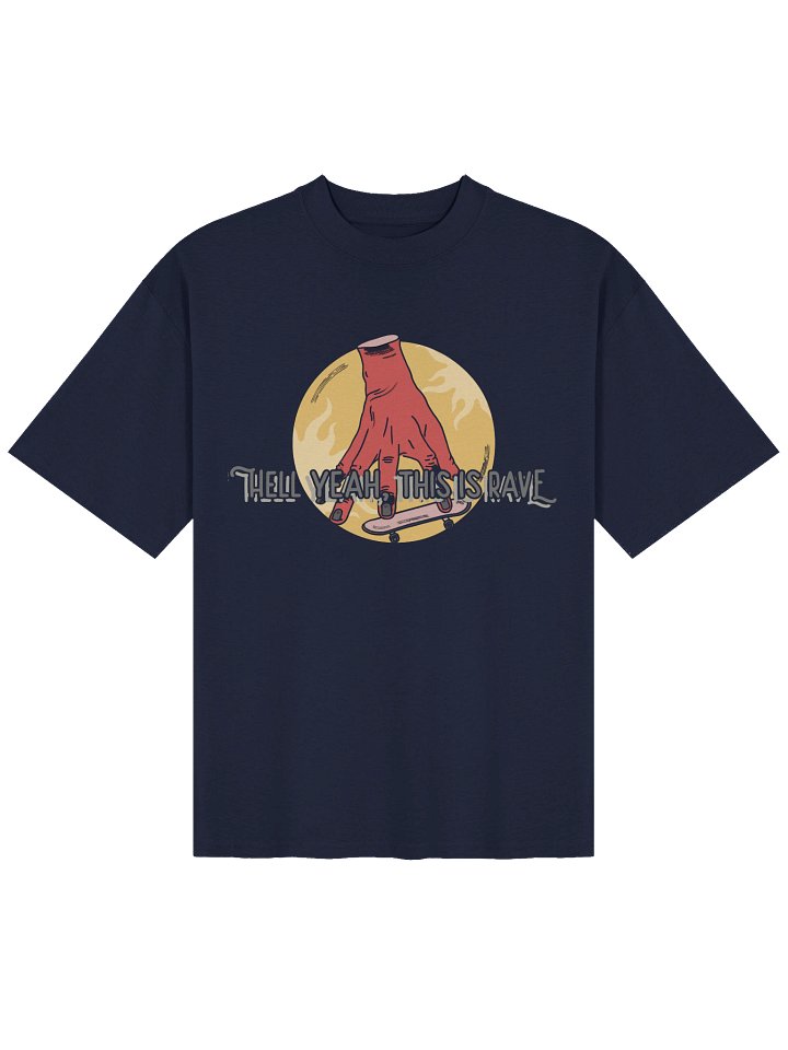 "Hell Yeah, This Is Rave!" Skater-Vibes Graphic T-Shirt product image (2)