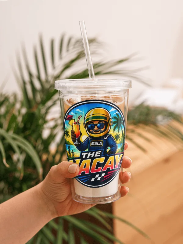 The Vacay - Double Wall Clear Plastic Tumbler product image (1)