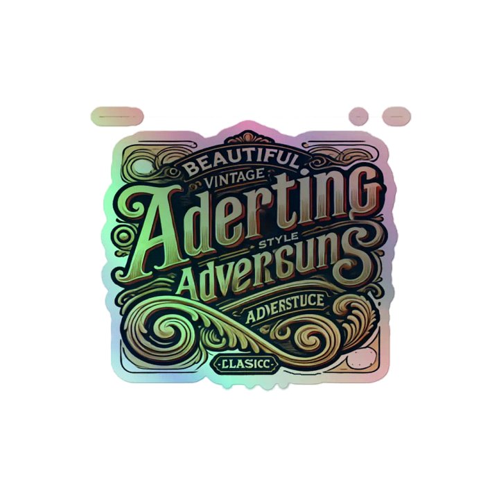 Vintage Adertising Holographic Sticker Set product image (2)