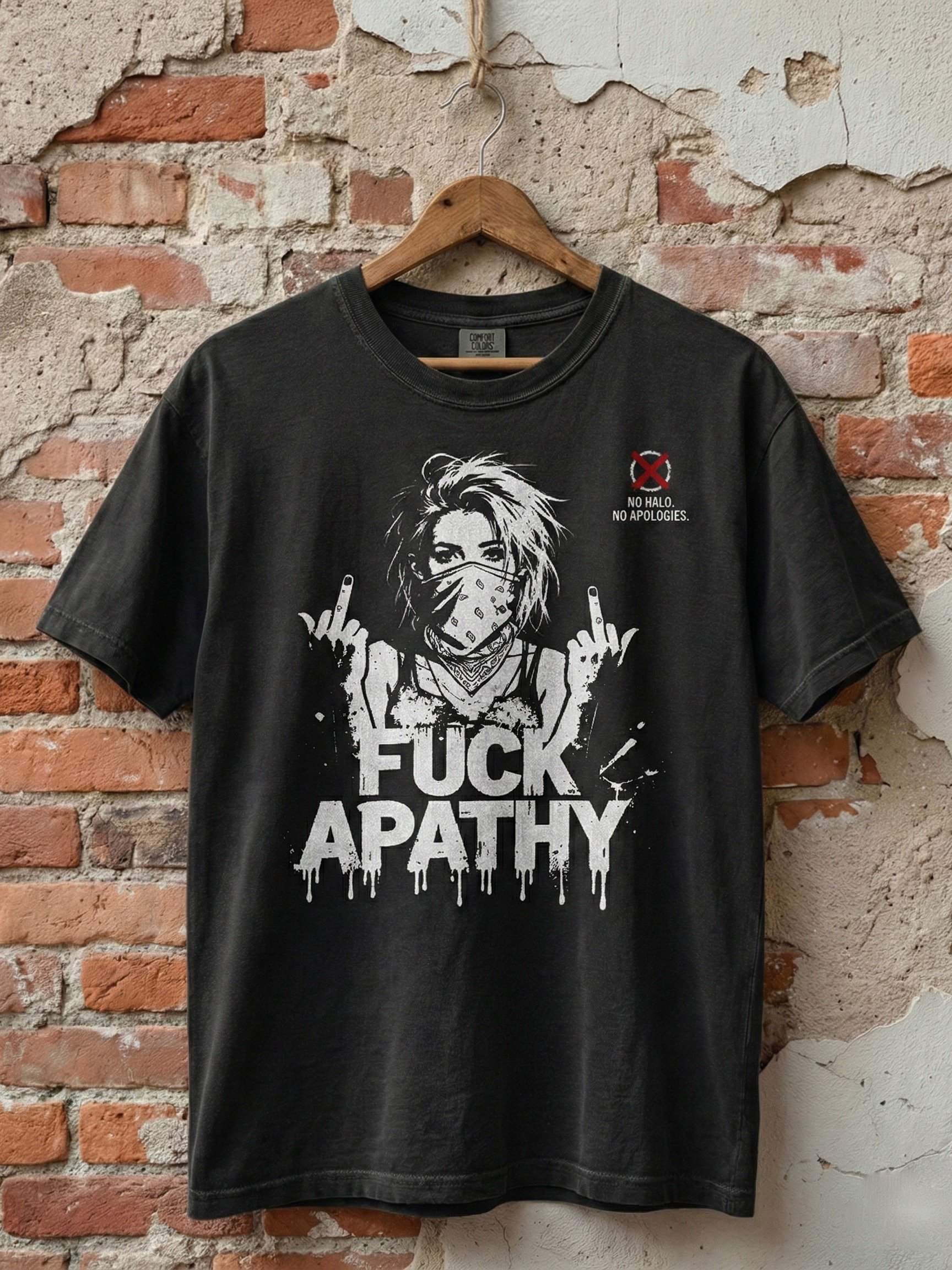 "Fuck Apathy" // Heavyweight Vintage Tee product image (1)