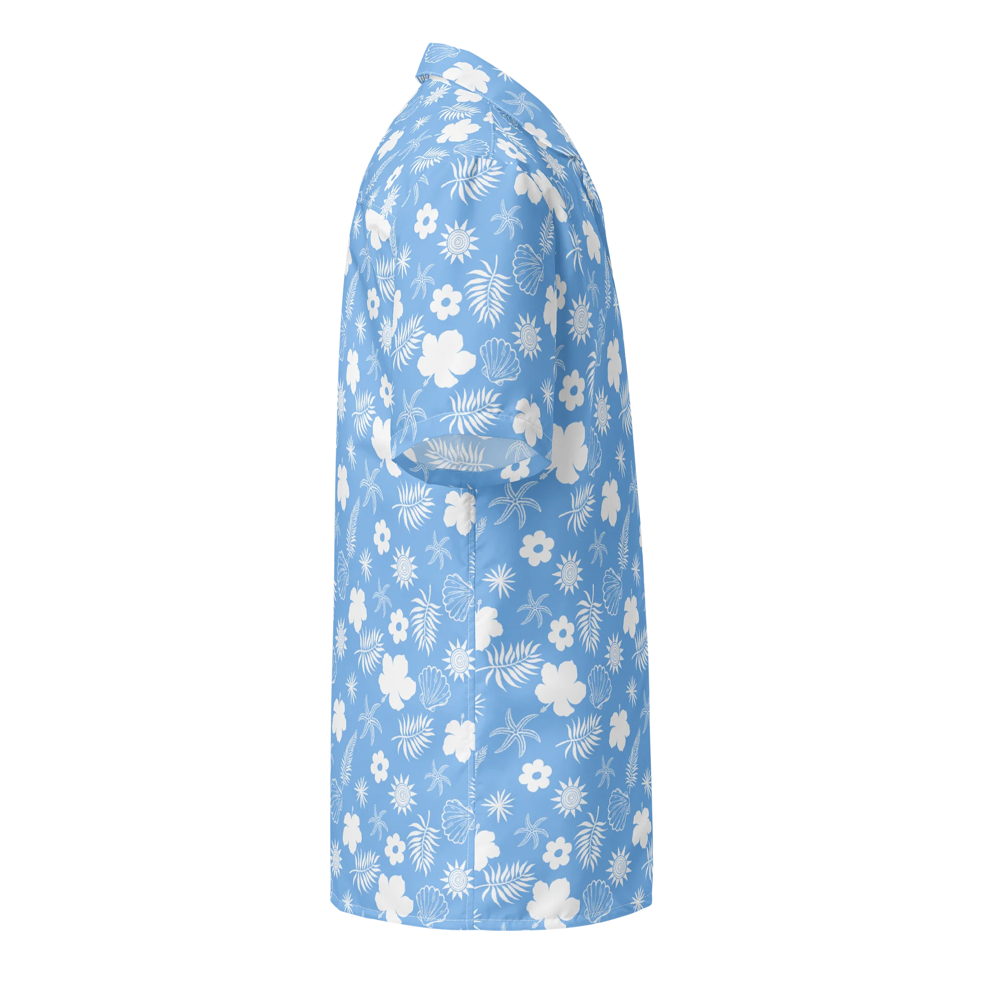 Minimalist Tropical Floral Bloom Hawaiian Shirt product image (4)