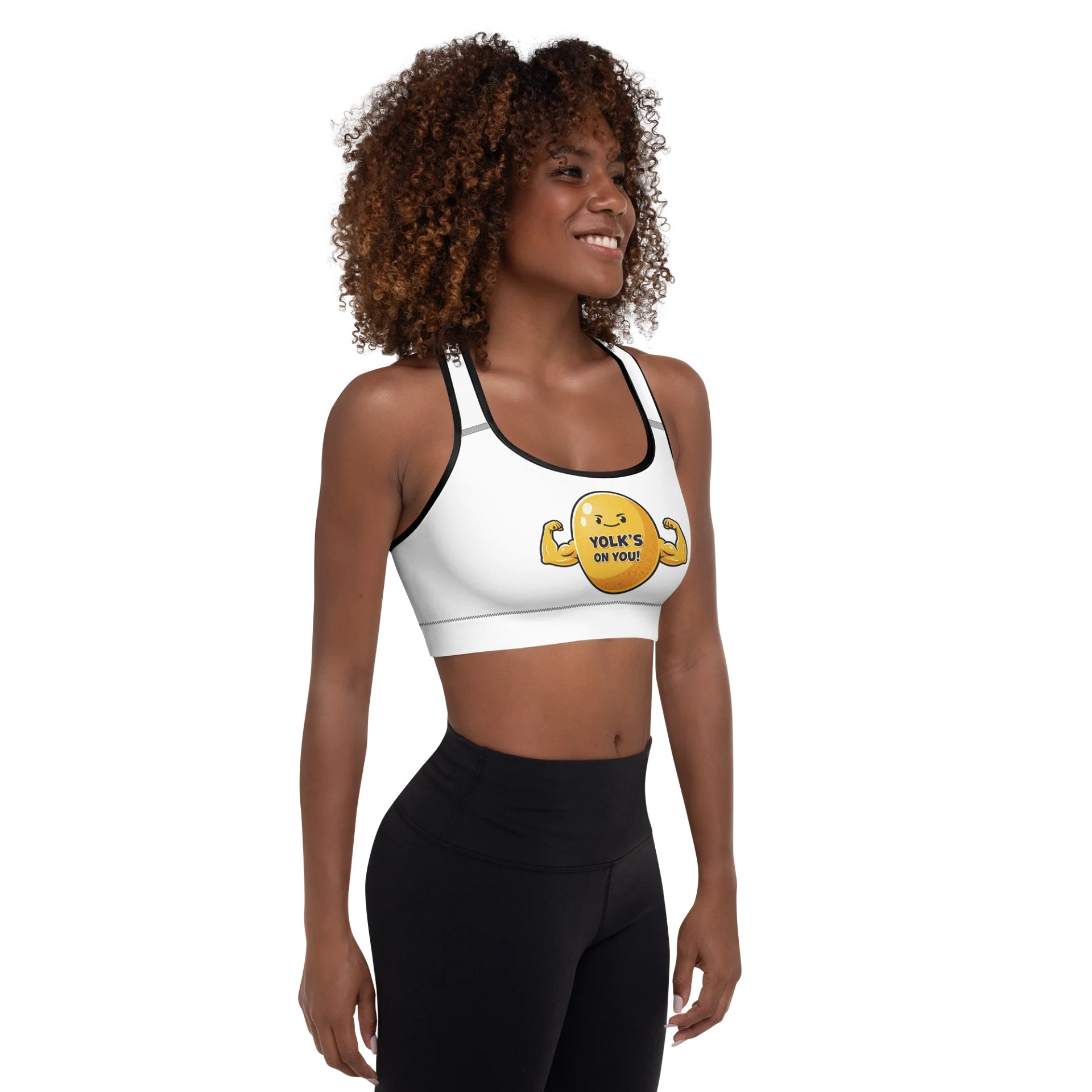 Confident Yolk All-Over Sports Bra product image (9)