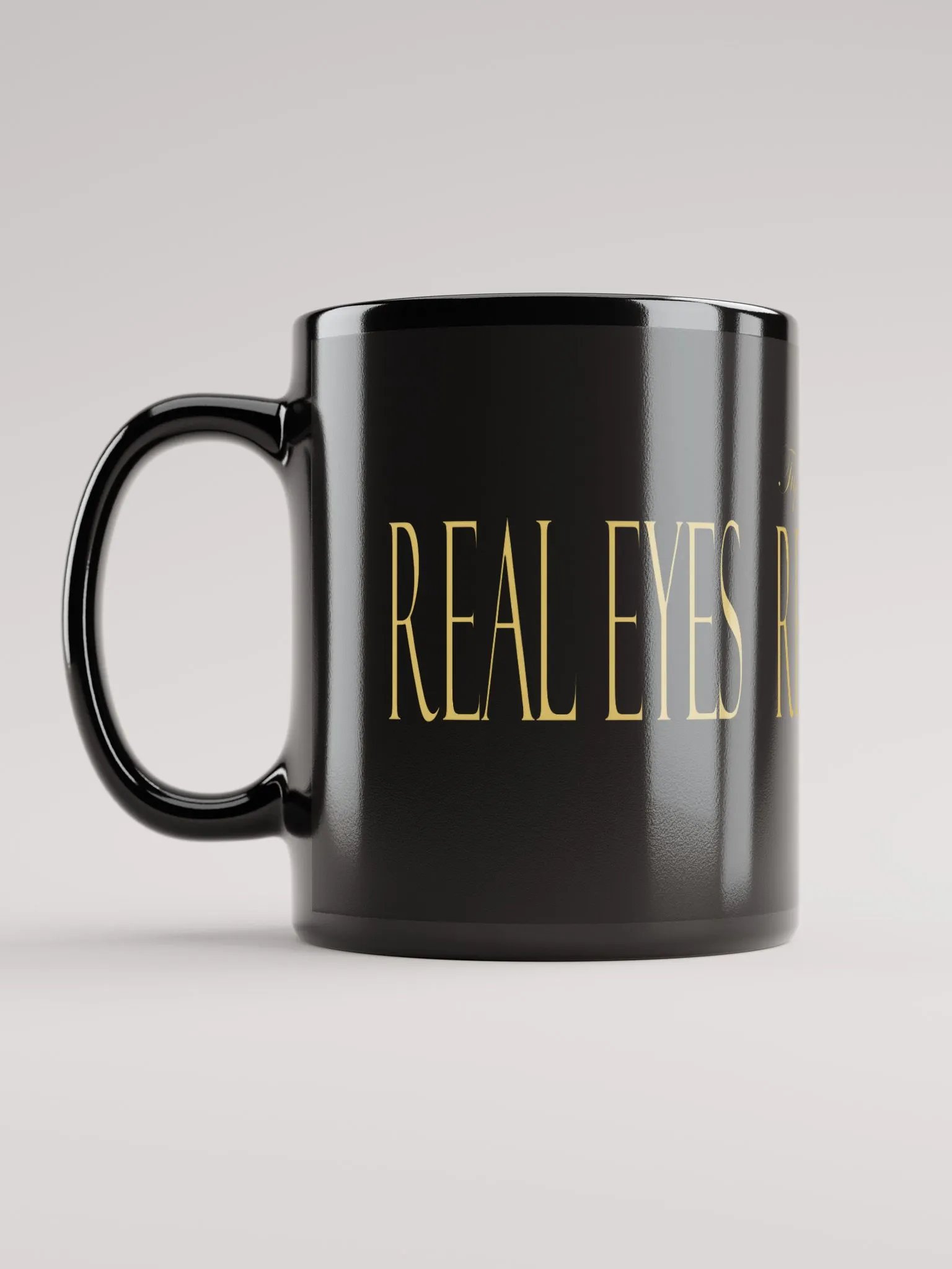 Real Eyes Realize Real Lies - Tupac Shakur - Black Glossy Mug product image (6)