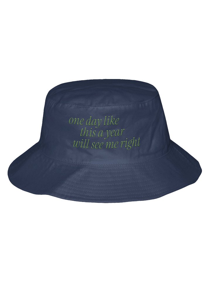 One day embroidered bucket hat product image (1)