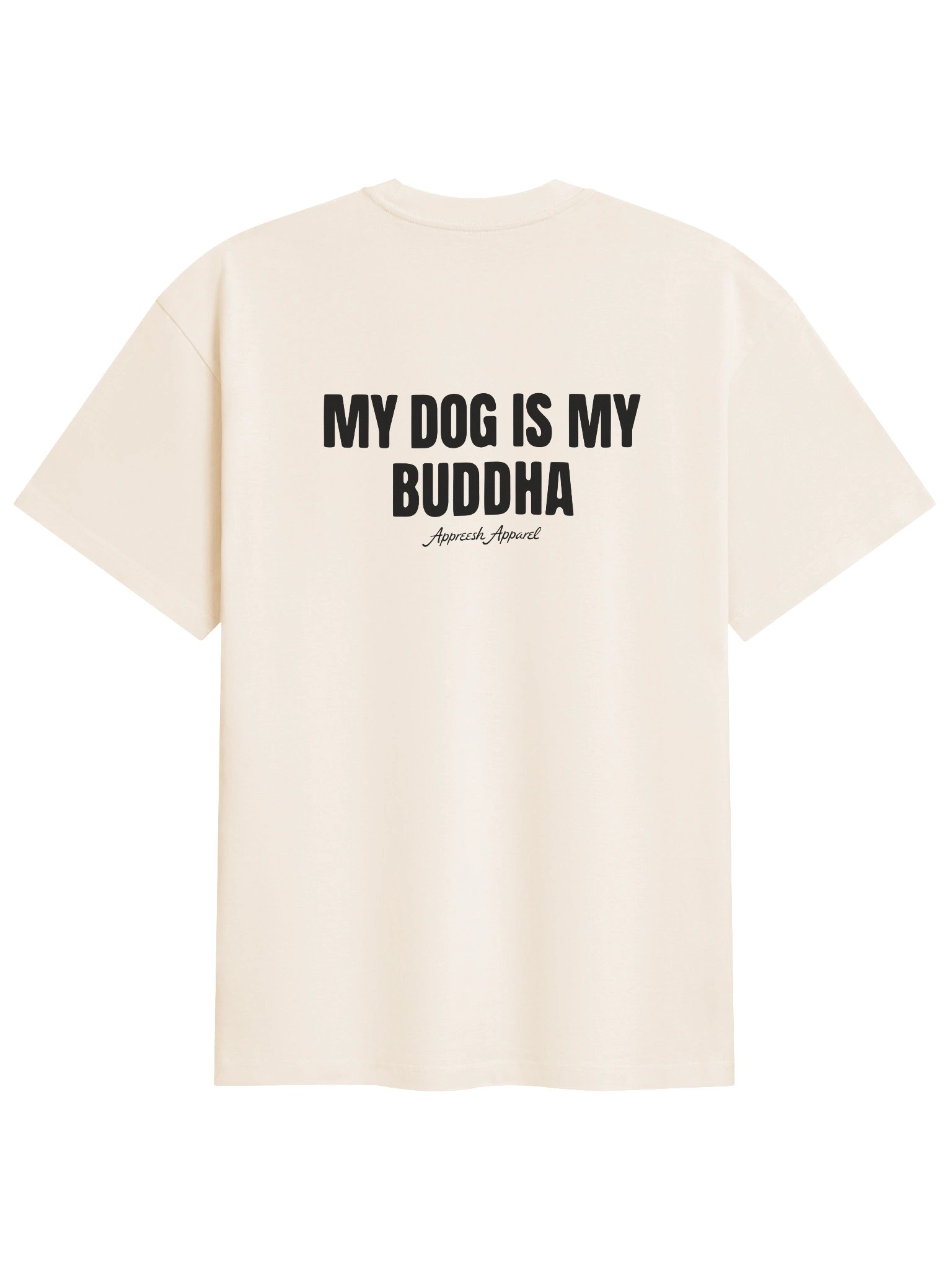 My Dog is My Buddha Box Tee Vintage White product image (1)