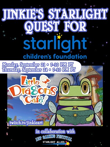 ✨ JINKIE'S STARLIGHT QUEST 2026 ✨

I'm excited to announce that I'm joining the 1UP Gaming Festival's Starlight Allies Raid T...