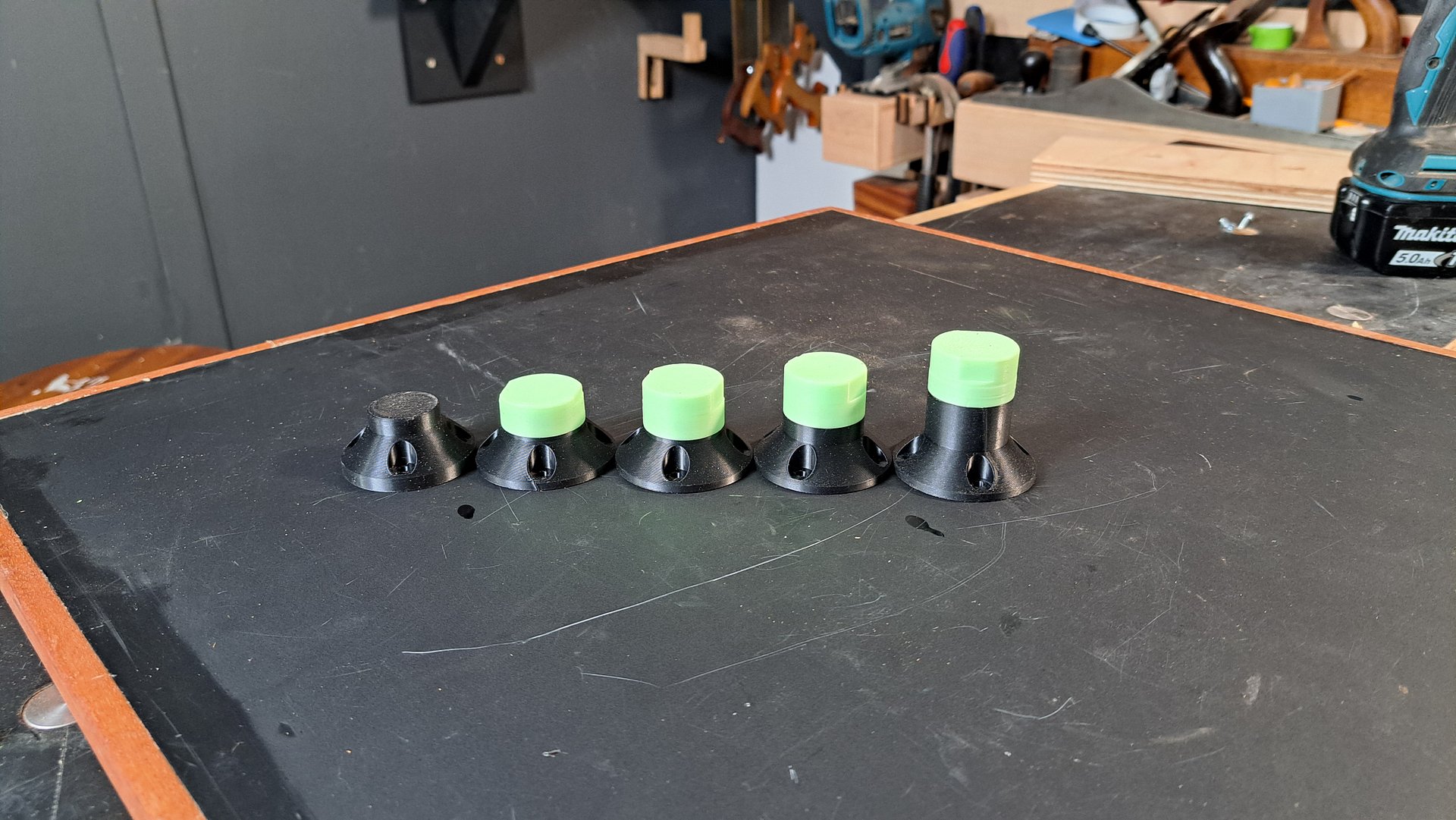 Pop-up Bench Dogs with MFT Undermounts 3D print files. product image (5)