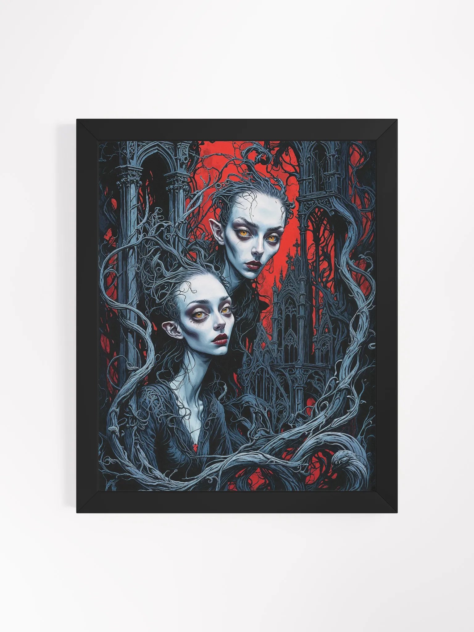 Blood Moon Sisters Framed Print product image (3)