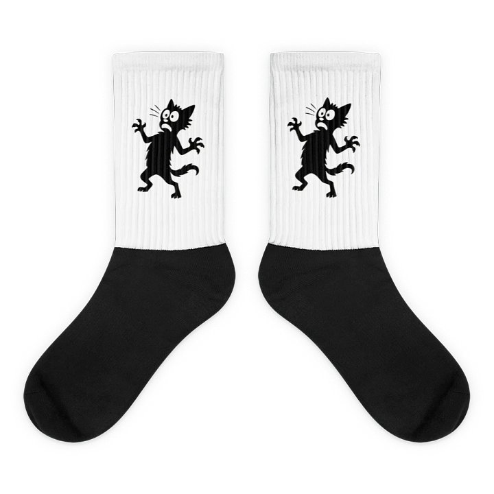 Scaredy Cat Sublimated Socks product image (1)