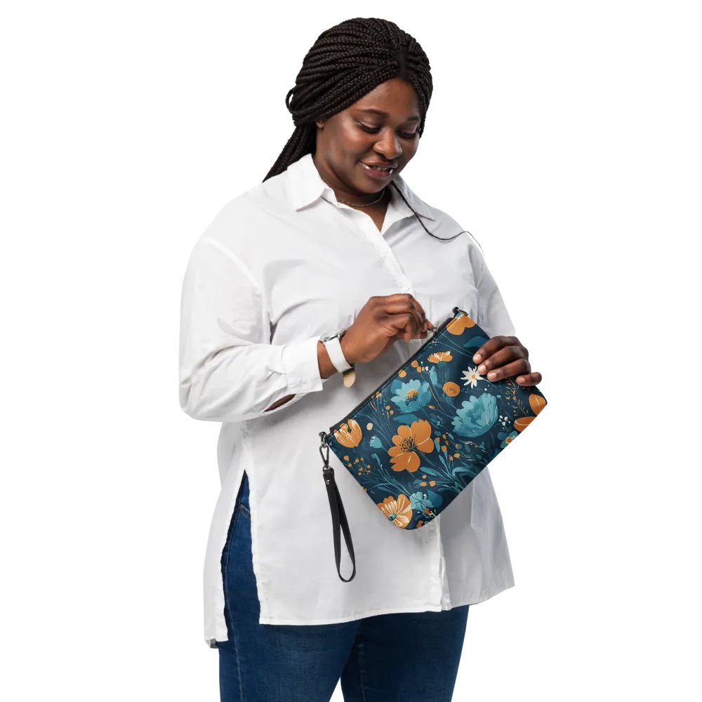 Chic Teal Flower Garden Crossbody Bag product image (5)