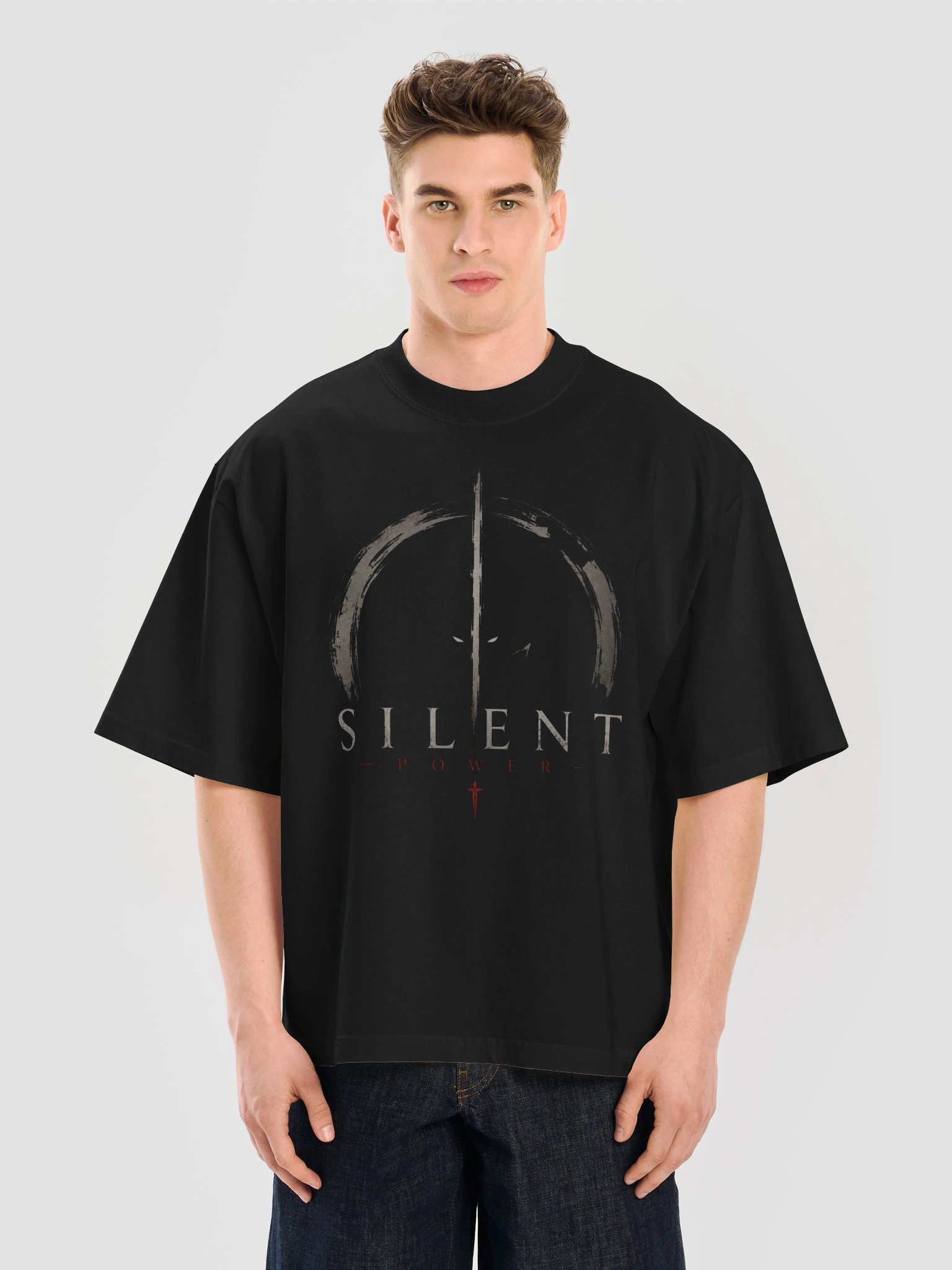 Silent Power. - Heavyweight Oversized Tee product image (5)