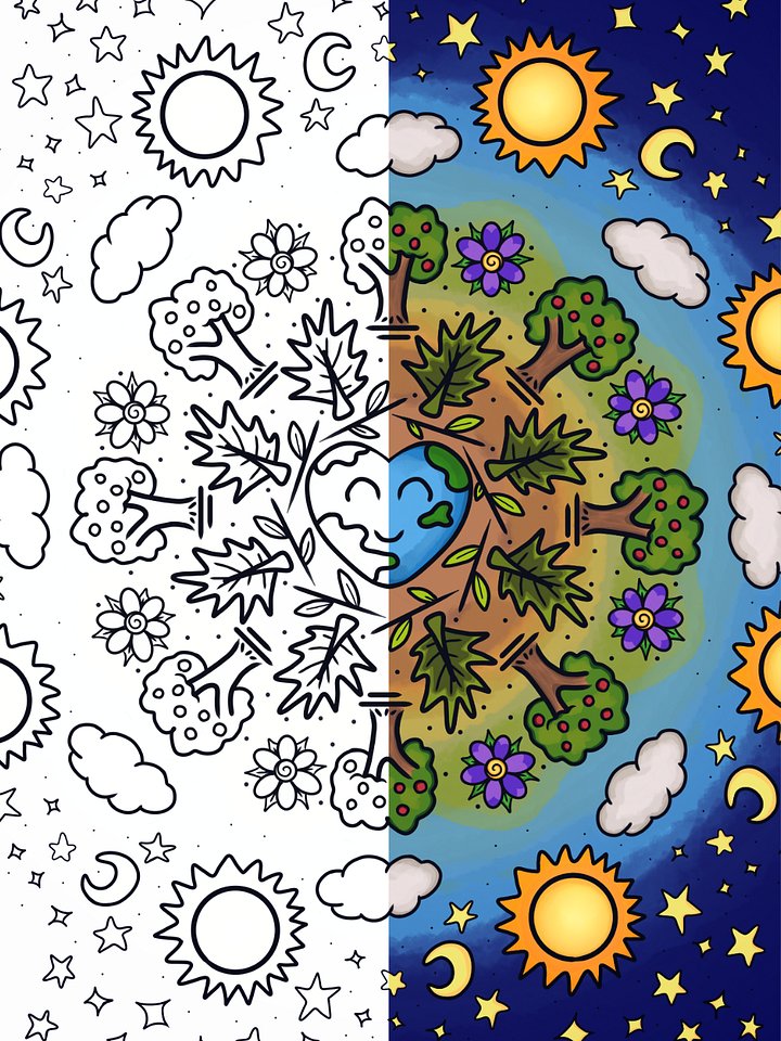 Earth Day - Coloring page product image (1)
