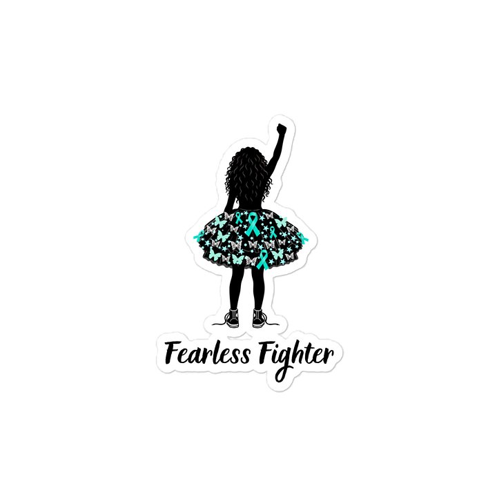 Ovarian Cancer - Fearless Fighter Sticker product image (2)