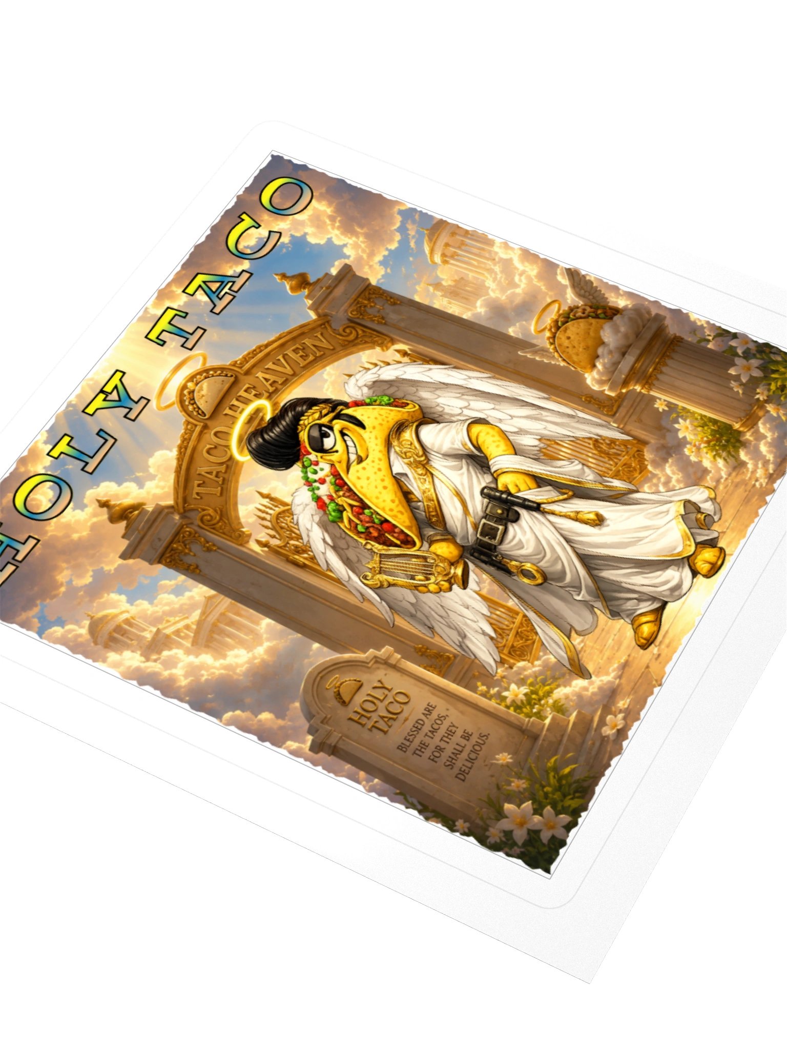 Holy Taco Heaven Kiss Cut Sticker - The Taco Family product image (7)