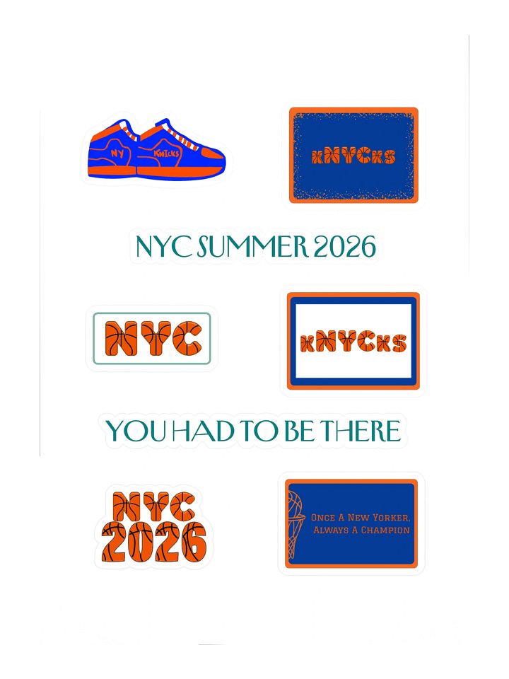 New York Knicks Sticker Sheet product image (1)