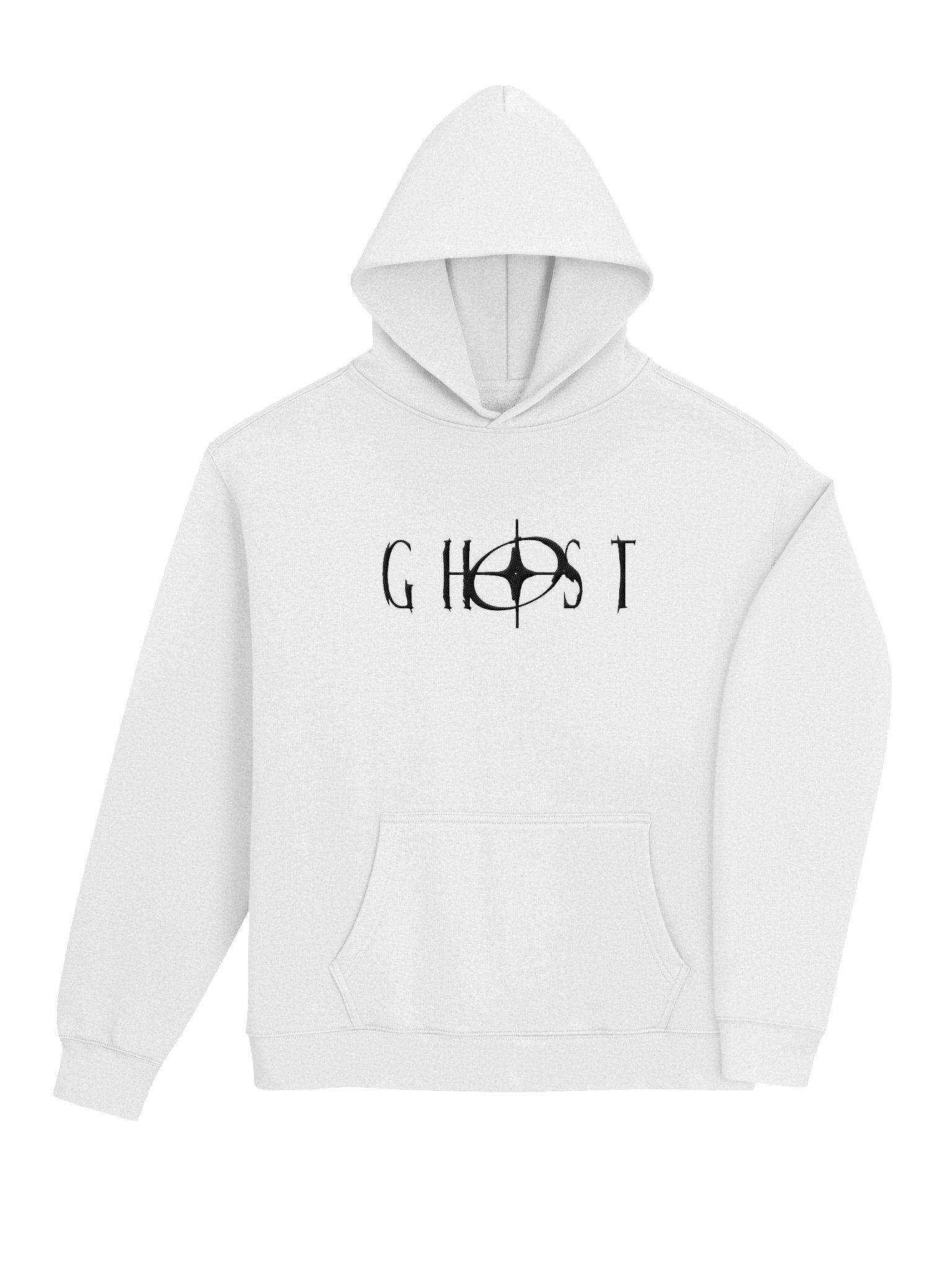 Dark Orbit White Oversized Hoodie product image (4)