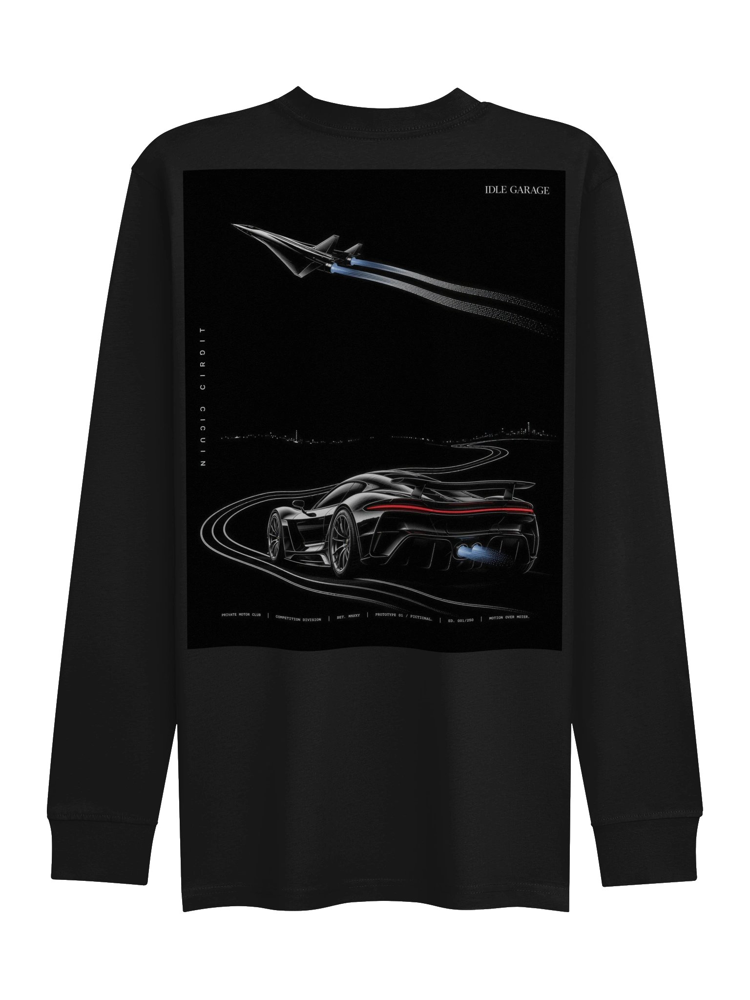 IDLE GARAGE ONE OF NONE LONG SLEEVE TEE product image (5)