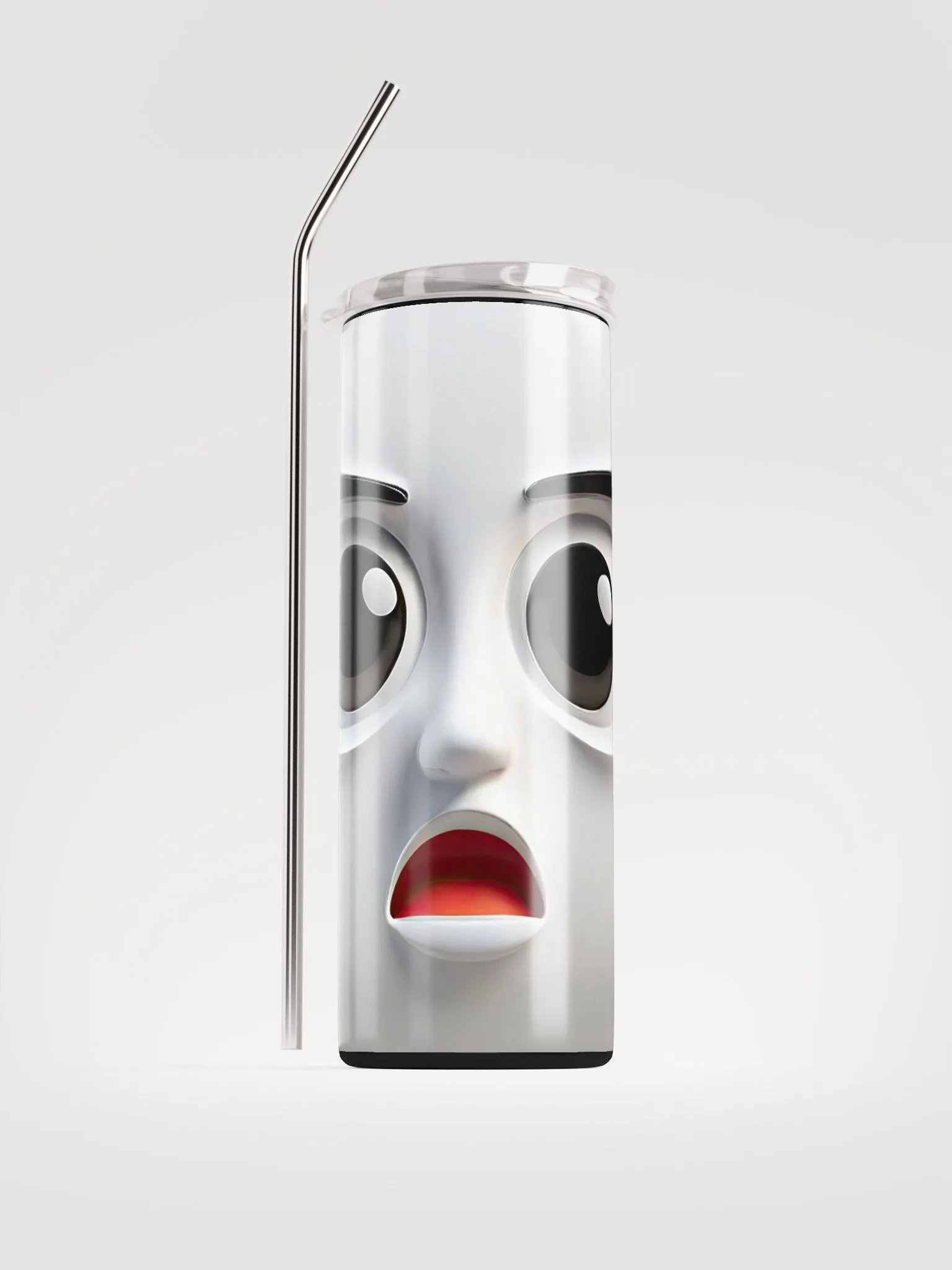Cartoon Face Stainless Steel Tumbler product image (1)
