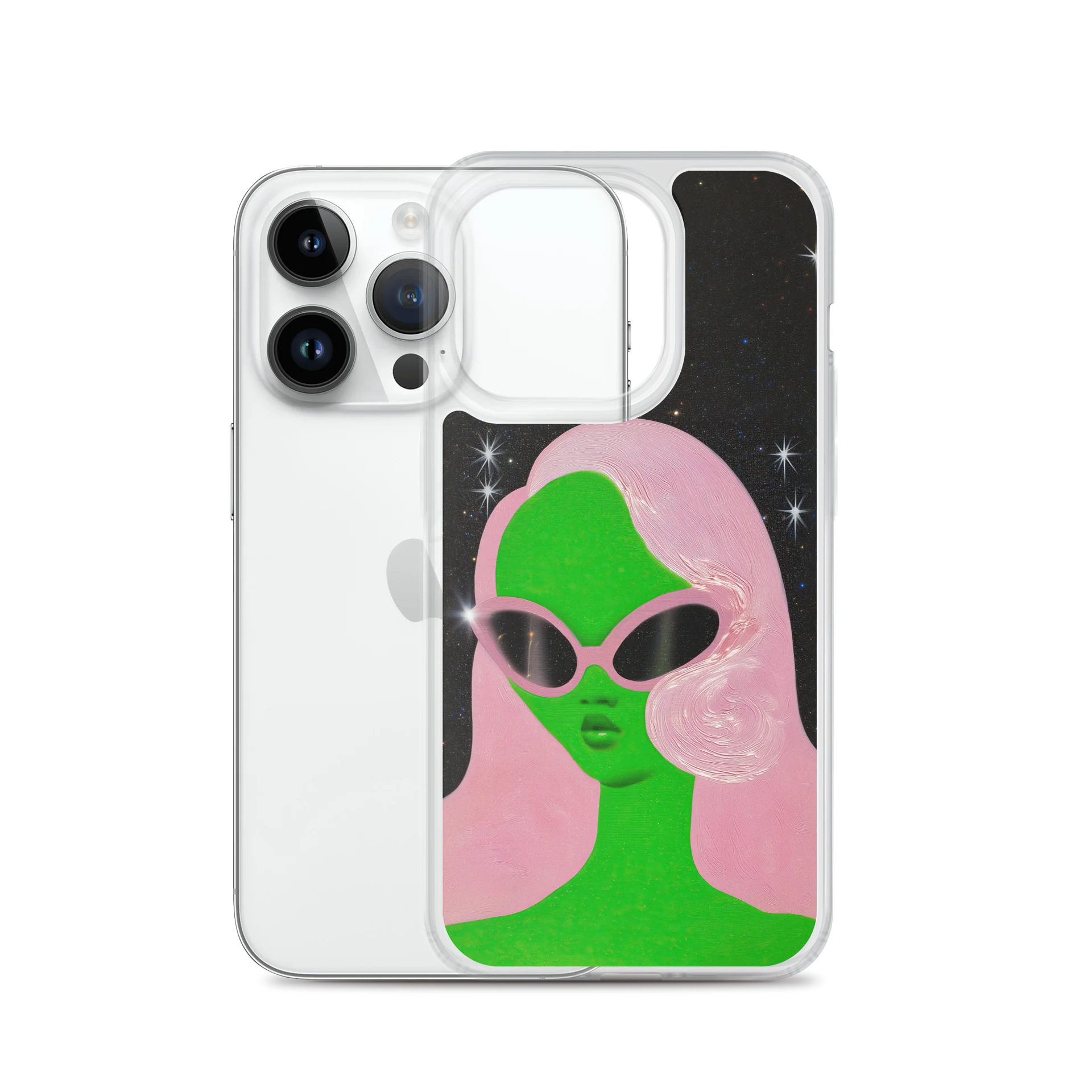 Sassy Alien Clear iPhone Case product image (19)