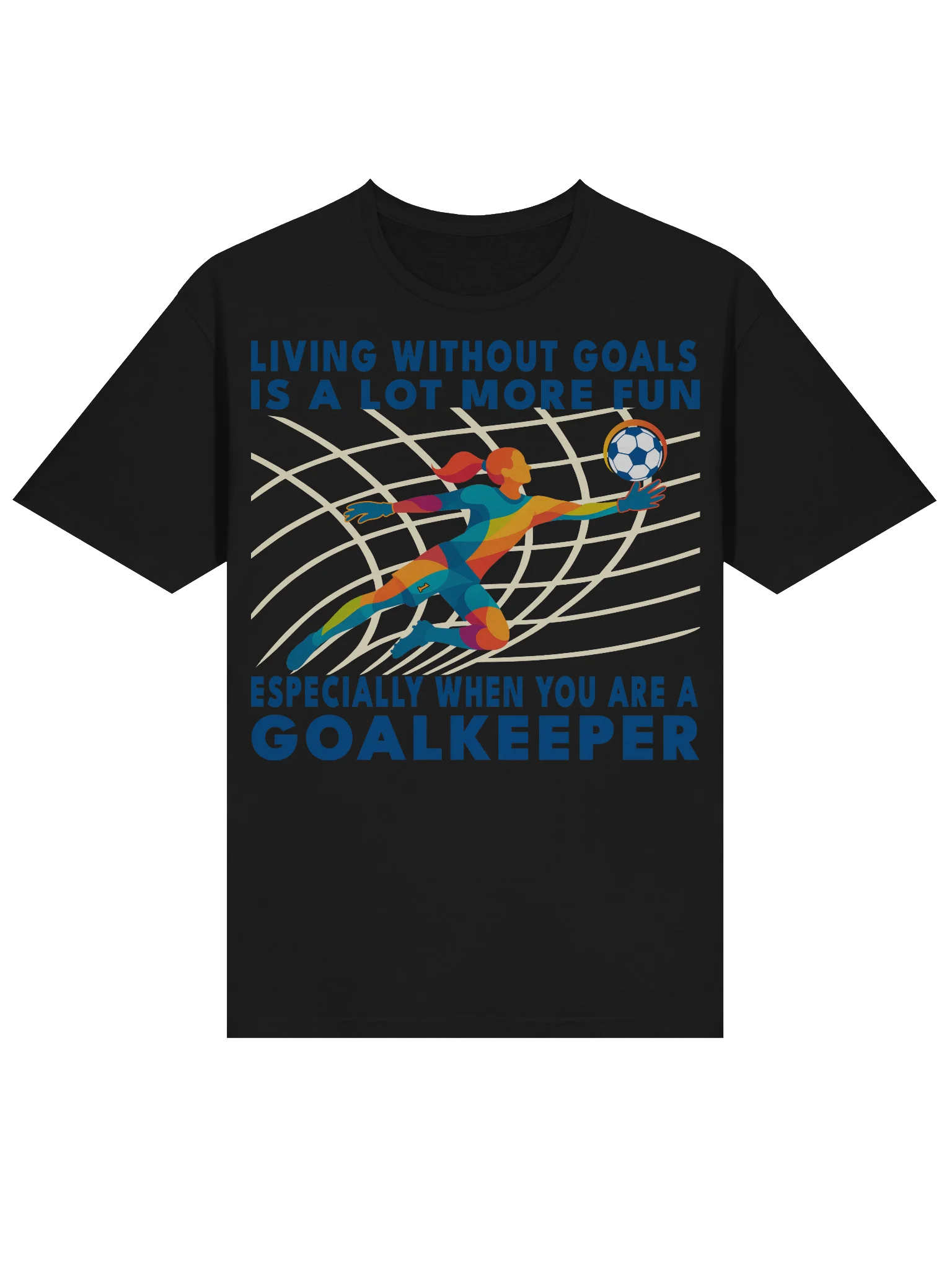 Living Without Goals — Goalkeeper Dive Tee product image (3)