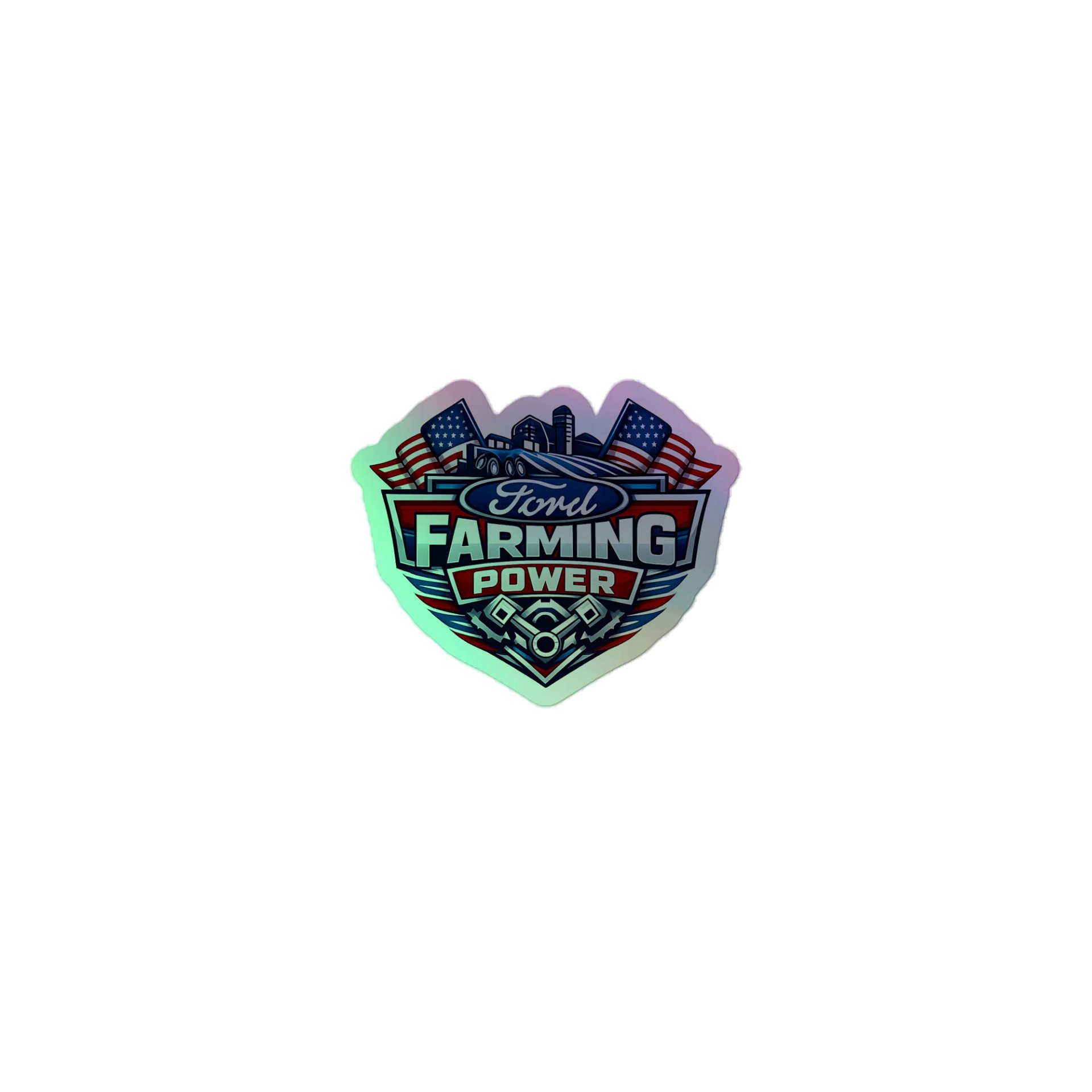 FordFarming Power Holographic Sticker Set product image (1)
