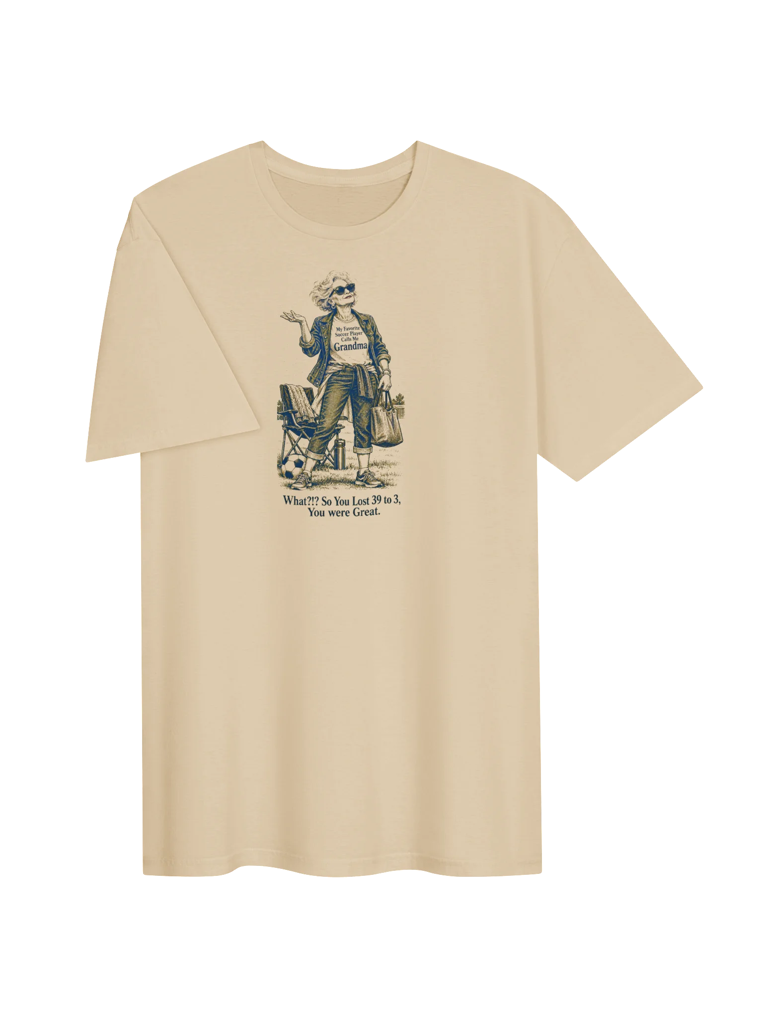 Soccer Grandma Sideline Humor Tee product image (3)
