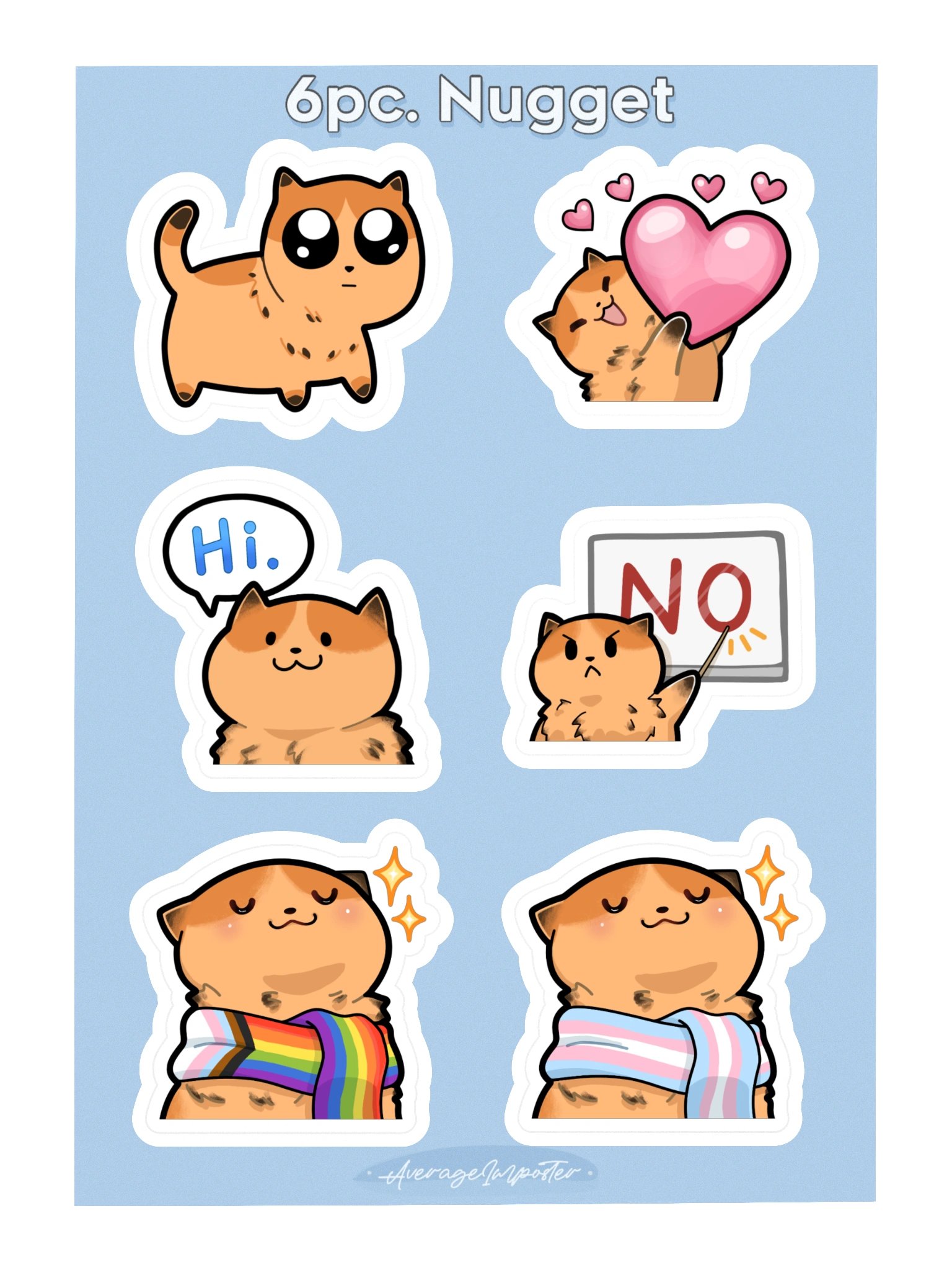 6pc. Nugget Sticker Sheet product image (3)
