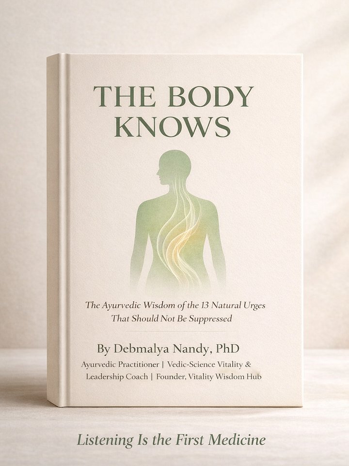 The Wisdom of Natural Urges An Ayurvedic Guide to Listening to the Body by Debmalya Nandy, PhD product image (1)