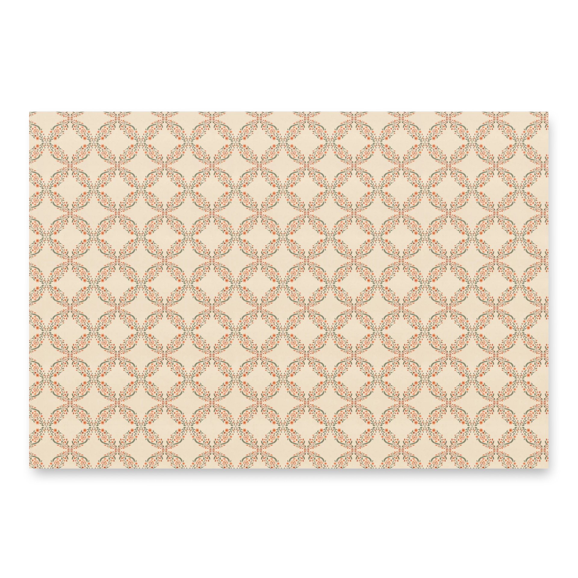 Set wrapping paper sheets. Floral and fox designs from the in the forest collection product image (2)